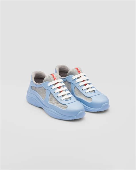 light blue Prada sneakers